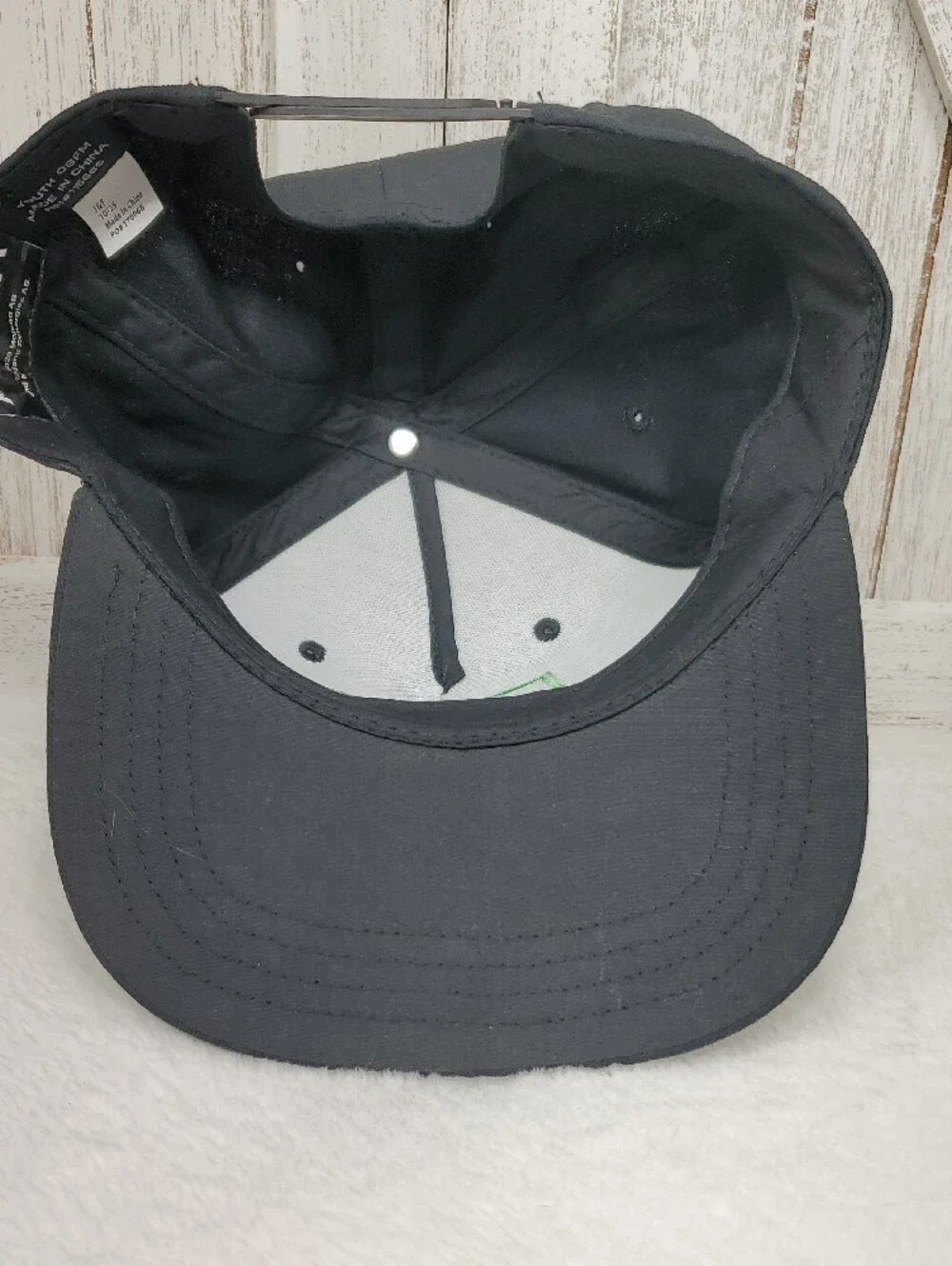 Minecraft Green & Black Creeper Snapback Baseball Hat Embroidered Youth OSFM
